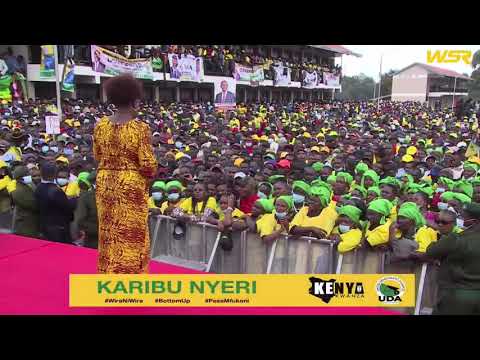 'UUWII!' UHURU HATUWEZI CHAGUA RAILA HATA UFANYE NINI!' MP ALICE WAHOME IN NYERI!!