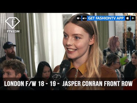 London Fashion Week Fall/Winter 18-19 - Jasper Conran Front Row | FashionTV | FTV