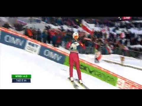 Kamil Stoch - 140,0m - 2 seria Trondheim HS140 2013 - winner!