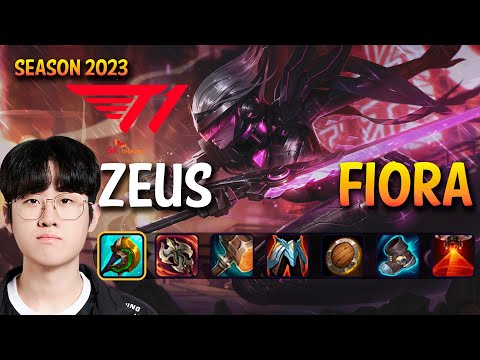 T1 Zeus FIORA vs GWEN Top - Patch 13.12 KR Ranked