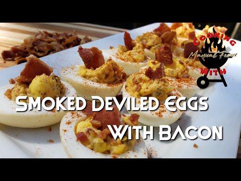 Smoked Deviled Eggs With Bacon | Pit Boss Lexington 540