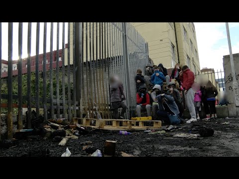 Bonfire battles on Dublin's streets