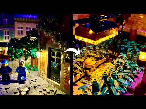 Die alte Fabrik bei Nacht! - Beginn der Beleuchtung der LEGO Stadt