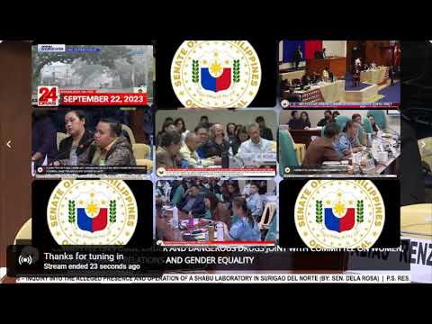 LIVE Pagdinig ng Senado kaugnay sa grupong SBSI at sangkot sa pang-aabuso at karahasan