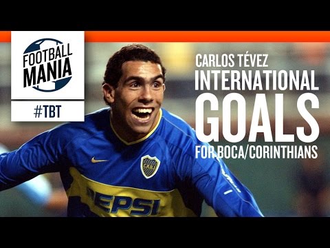 Carlos Tevez - International Goals for Boca Juniors and Corinthians