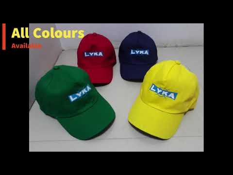 Cotton embroidery promotional caps