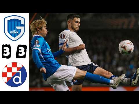 KRC Genk vs Dinamo Zagreb 3-3 Highlights | Europa League - 2025/26
