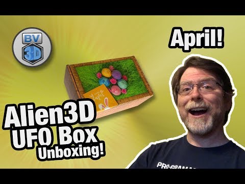 April 2019 Alien 3D UFO Box Unboxing