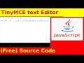 Ep72 How To Use Tinymce Editor Source Code