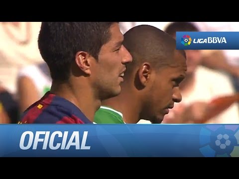 Gol de Luis Suárez (0-8) y hat-trick en el Córdoba CF - FC Barcelona