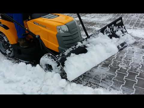 Radlice na sníh VARES 1 m KOMFORT s traktorem STIGA ESTATE Master HST