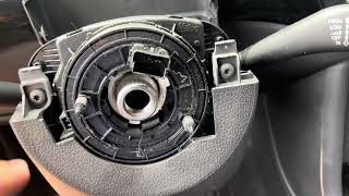 2013 VW beetle air bag and clock spring removal