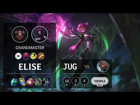 Elise Jungle vs Udyr - KR Grandmaster Patch 11.7