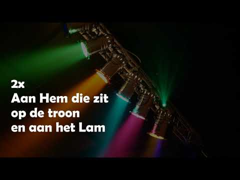 Opwekking met tekst 323 Aan Hem die zit op de troon versie 1