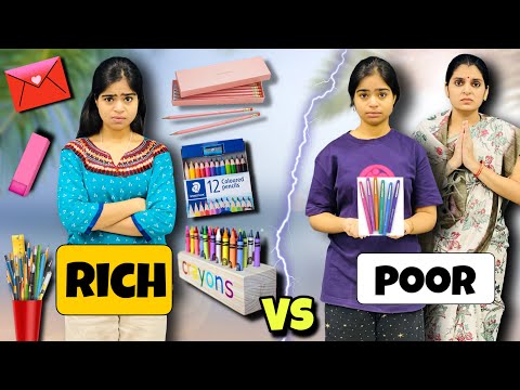 Riddhi Ki Stationery - Rich Girl Vs Poor Girl In Hindi | Moral Stories In Hindi