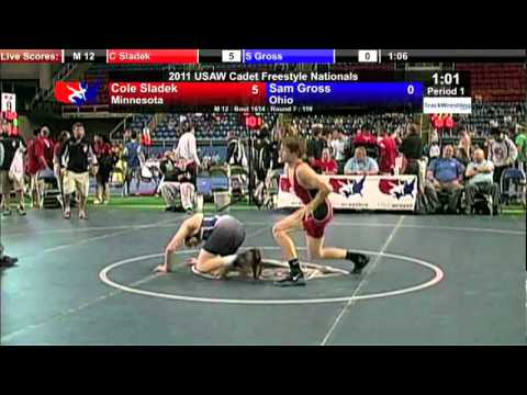 Cadet Freestyle 119 - Cole Sladek (MN) vs. Sam Gross (OH)