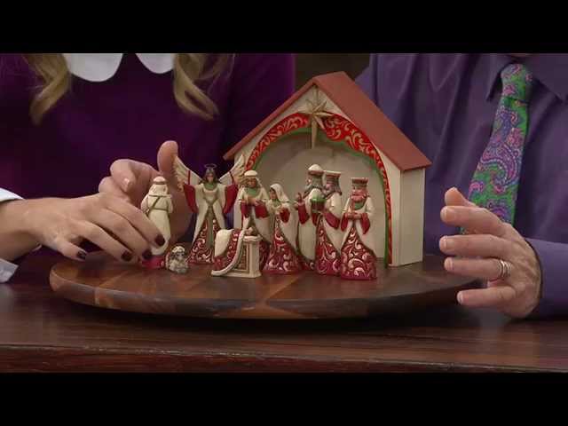 Vídeo relacionado con Roman Ivory and Gold Christmas Nativity 10 Piece Set Holiday Decoration New 31379