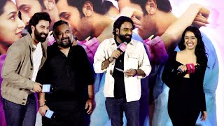 @AnubhavSinghBassi Comedy With Shraddha And Ranbir Kapoor At Tu Jhoothi Main Makkaar Trailer Launch
