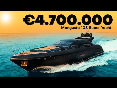 Discover the Secret Luxury of the MANGUSTA 108 Superyacht