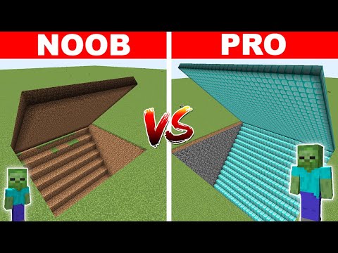 NOOB VS PRO GÜVENLİ GİZLİ GEÇİT YAPMAK 😱 - Minecraft
