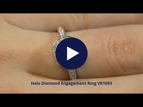 Halo Diamond Engagement Ring VR1093