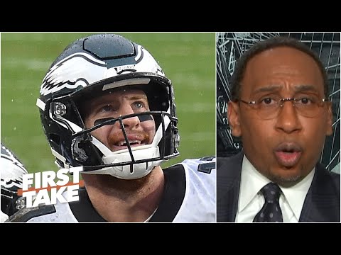 史蒂芬 A. 不認為老鷹應該讓卡森·溫茲板凳出發 | First Take (Stephen A. doesn't think Carson Wentz should be benched by the Eagles | First Take)