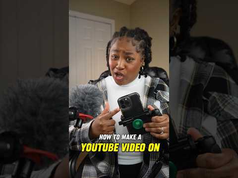 How to Make a YouTube Video on your Phone (FOR BEGINNERS) #contentcreator