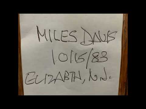 MILES DAVIS ELIZABETH, N.J. 10/15/1983   Miles adds keyboard player