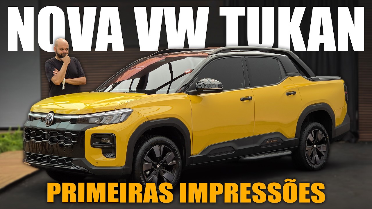 TUKAN, conhecemos a NOVA PICAPE da Volkswagen! Cabine Dupla e Simples!