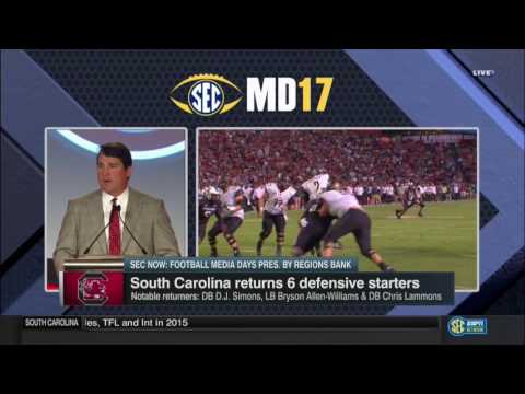 Will Muschamp at the Podium (SEC Media Days) — 7/13/17