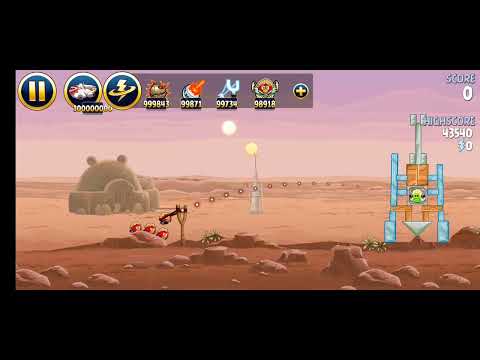 Angry Birds Star Wars Test Jedi Luke green lightsaber upgrade 