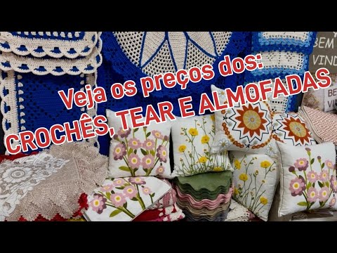 VEJA OS PREÇOS DOS TAPETES DE CROCHÊS, TEAR E ALMOFADAS BORDADAS DA CAPITAL NACIONAL DO BORDADO!!!