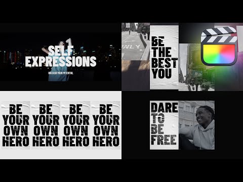 Self Expressions Modular Template for Final Cut Pro — MotionVFX