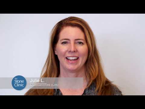 Partial Knee Replacement surgery patient 3 weeks post-op