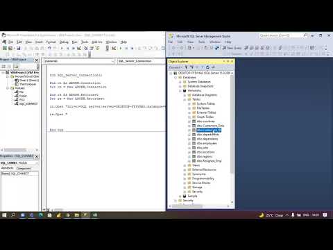 Fetch Data From SQL by VBA in Excel Coding (ADO- Active Data Object Library) English