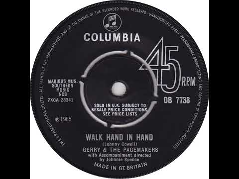 UK New Entry 1965 (287) Gerry & The Pacemakers - Walk Hand In Hand