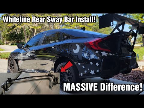Whiteline Rear Sway Bar Install! | 10th Gen Civic Si