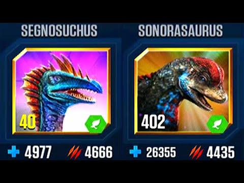 SEGNOSUCHUS VS SONORASAURUS (JURASSIC WORLD)