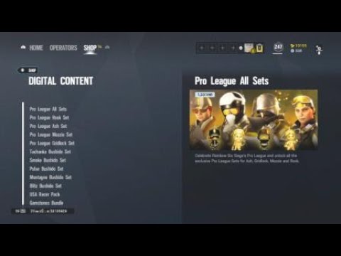 ASH pro league set is back ! Ash, Rook, Gridlock, Mozzie pro league sets |RAINBOW six siege