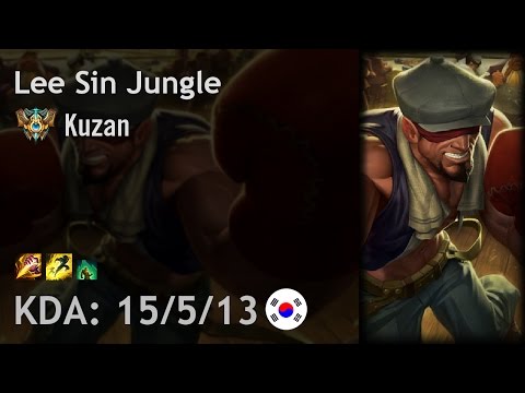 Lee Sin Jungle vs Hecarim - Kuzan - KR Challenger Patch 6.19
