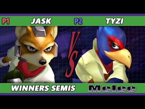 S@X 470 Winners Semis - Jask (Fox) Vs. TyZi (Falco) Smash Melee - SSBM