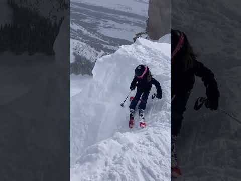 My 8 y.o. daughter absolutely WAXING Corbet’s Couloir 3.5.23