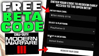 *INSTANT* FREE MW3 BETA CODE GLITCH! HOW TO PLAY MW3 BETA EARLY FOR FREE!