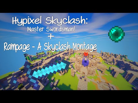 Hypixel Skyclash - Spending 500,000 Coins for Master Swordsman + Montage "Rampage" Skyclash Montage