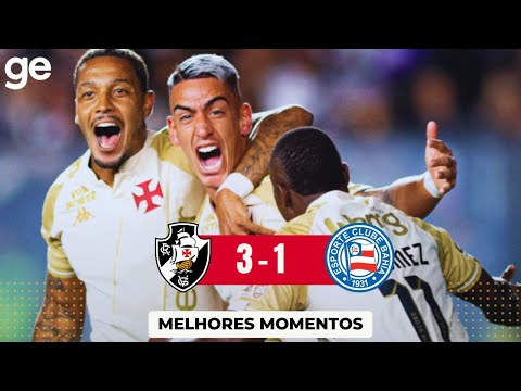 Vasco 3x1 Bahia - Melhores Momentos | Completo | Brasileirão 2025