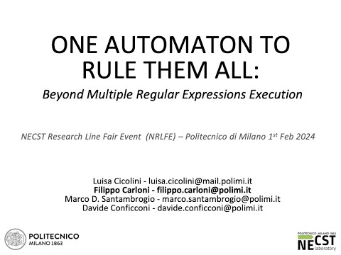 One Automaton to Rule Them All: Beyond Multiple Regular Expressions Execution