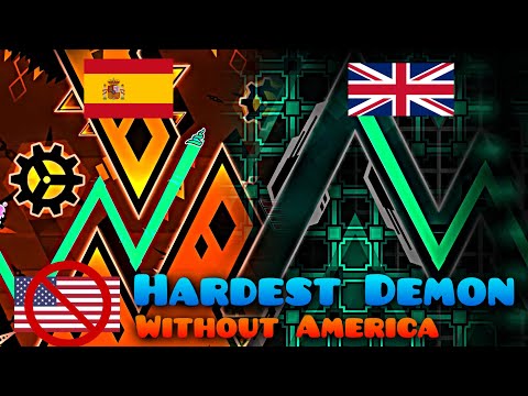 Top 50 Extreme Demons without United States | Geometry Dash [4K]