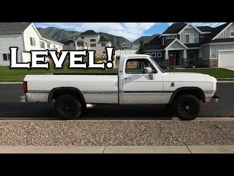 How To Level a 2wd 1st Gen Cummins THE RIGHT WAY