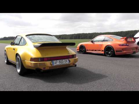 Thumbnail for RUF CTR Yellowbird vs Porsche 997 GT3 RS with Akrapovic exhaust by Porsche