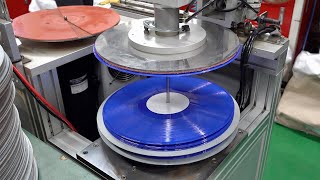 Vinyl Record Mass Production Process. Korea